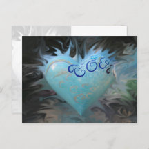 San Francisco Blue Heart - carte postale
