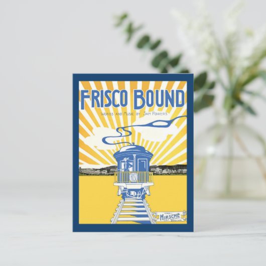 San Francisco Bound Briefkaart (Staand voorkant)