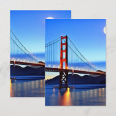 San Francisco Bridge Hartelijk dank voor de uitnod Bedankkaart (Voorkant / Achterkant)