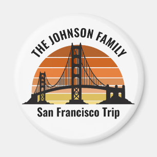 San Francisco Bridge Sunset aangepaste vakantie Magneet