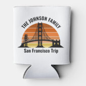 San Francisco Bridge Sunset Custom Souvenir Blikjeskoeler (Voorkant)