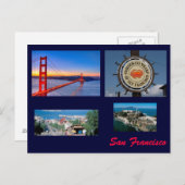 San Francisco Briefkaart (Voorkant / Achterkant)