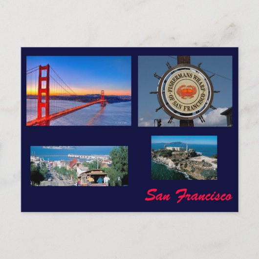 San Francisco Briefkaart (Voorkant)