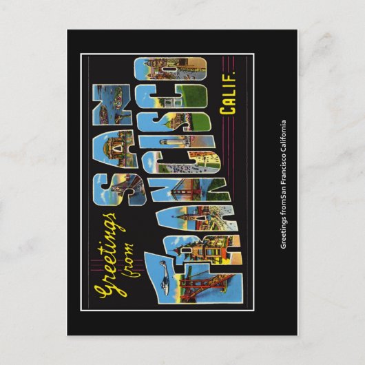 San Francisco Briefkaart (Voorkant)