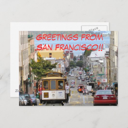 San Francisco Briefkaart (Voorkant / Achterkant)