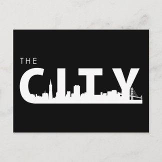 San Francisco Briefkaart Black