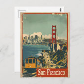 San Francisco:  Briefkaart met kustnostalgie (Voorkant / Achterkant)