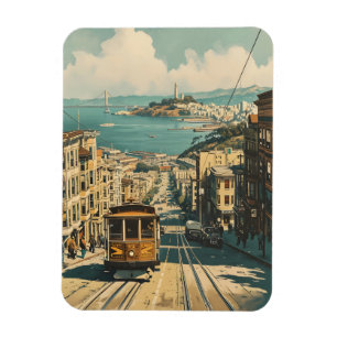 San Francisco: Briefkaart met kustnostalgie Magneet
