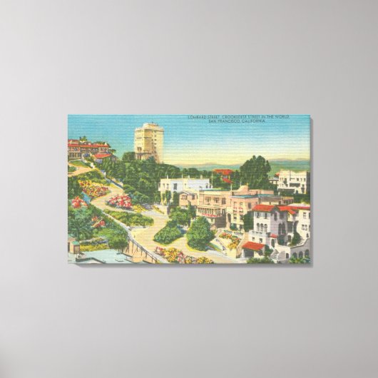 San Francisco, CA 3 Canvas Afdruk (Voorkant)