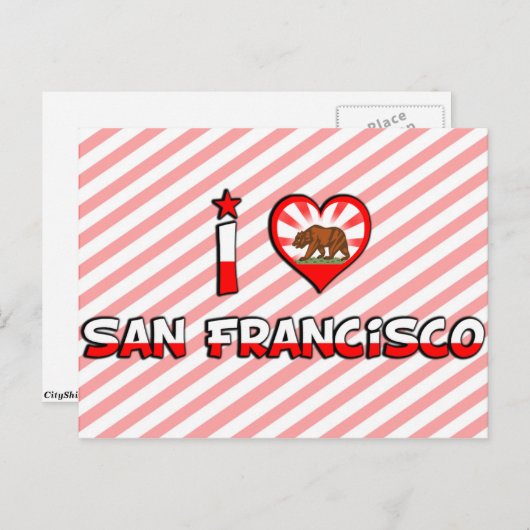 San Francisco, CA Briefkaart (Voorkant / Achterkant)