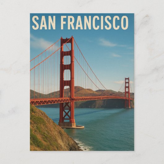 San Francisco CA Briefkaart (Voorkant)