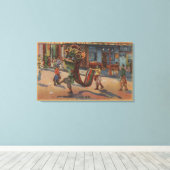 San Francisco, CA - Dance of the Magnificent Canvas Afdruk (Insitu (Houten vloer))