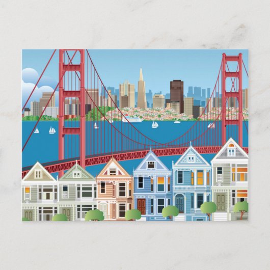 San Francisco, CA | De stad van de baai Briefkaart (Voorkant)