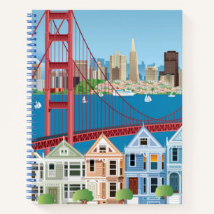 San Francisco, CA De stad van de baai Notitieboek