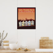 San Francisco, CA | Gedekte dames Poster (Keuken)