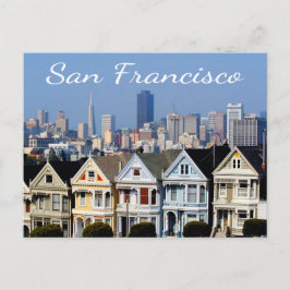 San Francisco CA Gedekte Dames Skyline Staten Briefkaart
