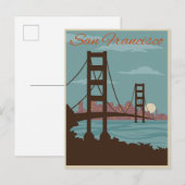 San Francisco, CA - Golden Gate Bridge Briefkaart (Voorkant / Achterkant)