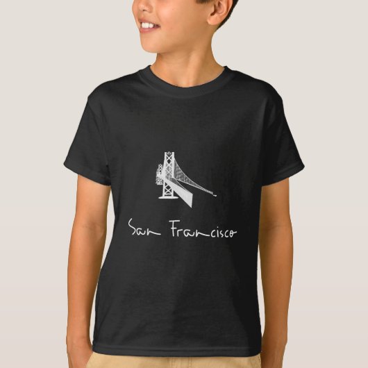 San Francisco CA Golden Gate Bridge T-shirt (Voorkant)