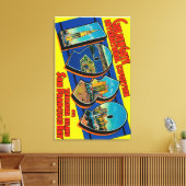 San Francisco, CA - Golden Gate Internat'l Canvas Afdruk (Insitu (Woonkamer))