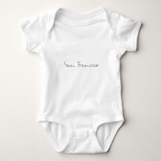 San Francisco CA Handtekening Romper (Voorkant)