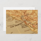 San Francisco, CA Kaart (Voorkant / Achterkant)