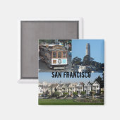 San Francisco, CA Magneet (Voorkant / Achterkant)