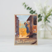 San Francisco, CA - Trolly Briefkaart (Staand voorkant)