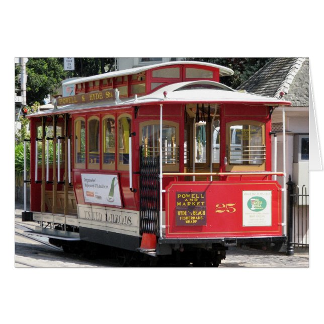 San Francisco Cable Car (Voorkant Horizontaal)