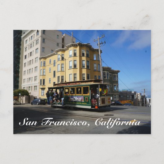 San Francisco Cable Car #4 Briefkaart (Voorkant)