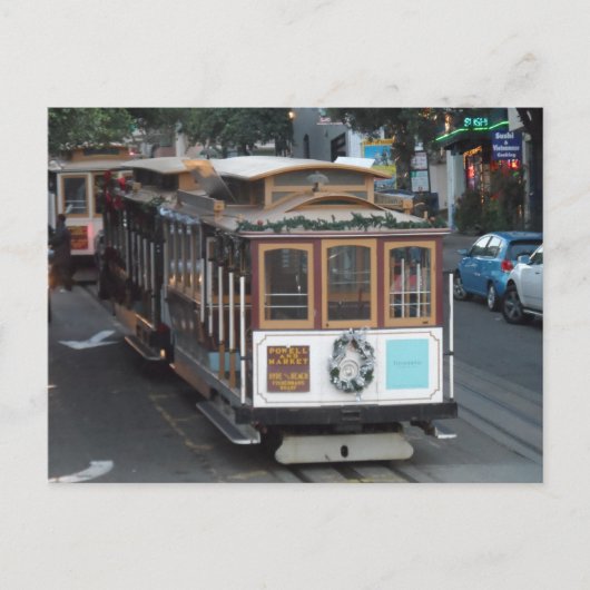 San Francisco Cable Car Briefkaart (Voorkant)