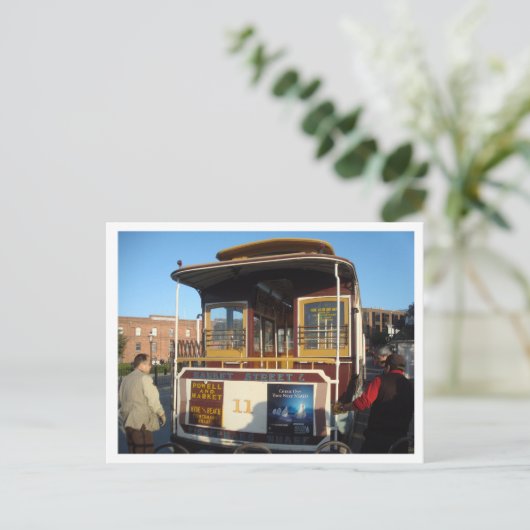 San Francisco Cable Car Briefkaart (Staand voorkant)