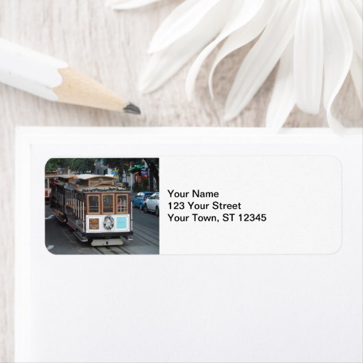 San Francisco Cable Car Etiket (Insitu)