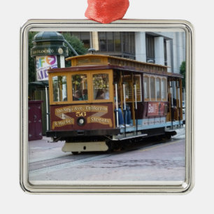 San Francisco Cable Car Metalen Ornament