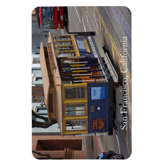 San Francisco Cable Car Premium Flexi Magnet Magneet (Verticaal)