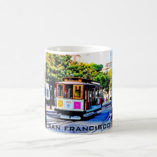 SAN FRANCISCO CABLE CAR SOUVENIR KOFFIEBEEKER KOFFIEMOK