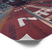 San Francisco Cable Car Sunset - Golden Gate Uitzi Poster (Hoek)