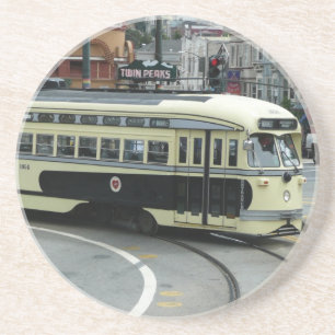 San Francisco Cable Car Zandsteen Onderzetter