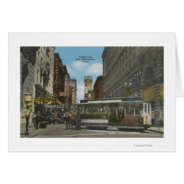 San Francisco, CACable Car Turnround Uitzicht (Voorkant Horizontaal)