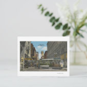 San Francisco, CACable Car Turnround Uitzicht Briefkaart (Staand voorkant)