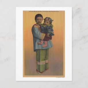San Francisco, CAChinese Vrouw & Baby Briefkaart