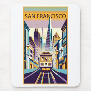 San Francisco California Art Deco Muismat