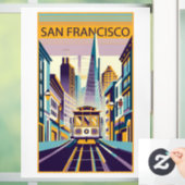 San Francisco California Art Deco Raamsticker (Huis)