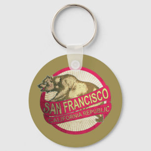 San Francisco California beer sleutelhanger