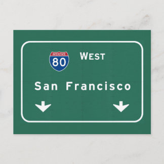 San Francisco California ca Interstate Highway : Briefkaart