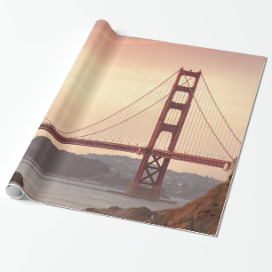 San Francisco California Golden Gate Bridge Foto Cadeaupapier