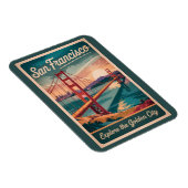 San Francisco California Golden Gate Bridge reizen Magneet (Rechterzijde)