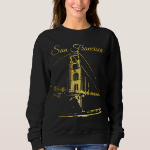 San Francisco California Golden Gate Bridge Vintag Trui