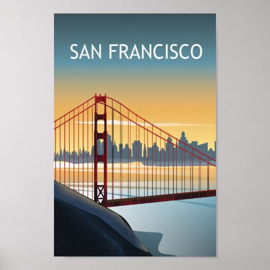 San francisco california Golden Gate Poster (Voorkant)