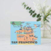San Francisco California Highlights Cartes (Debout devant)