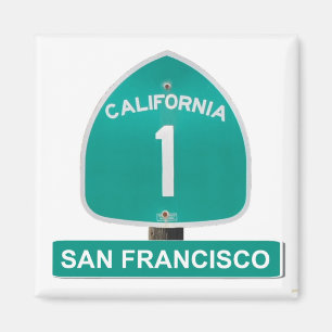 San Francisco California Highway 1 Magnet Magneet
